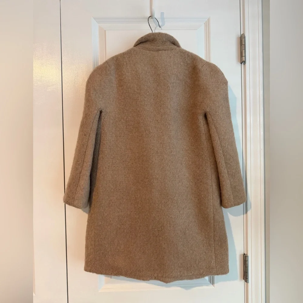 Marni Kids Mohair-Blend Cocoon Coat Camel 8Y